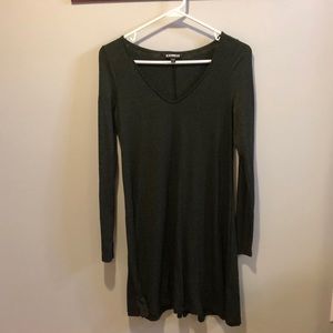 Express long sleeve swing dress